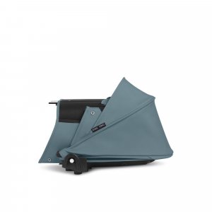 Poussette duo yoyo 3 - châssis blanc pack 6+ et nacelle aqua Stokke