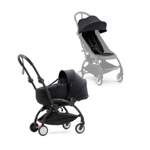 Poussette duo yoyo 5 + nacelle noir Stokke
