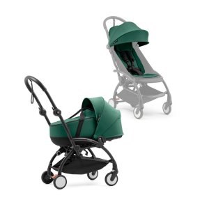 Poussette duo yoyo 5 + nacelle forest Stokke