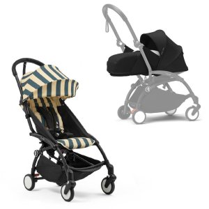 Poussette complète yoyo 3 châssis noir Stokke