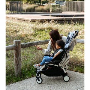 Poussette duo yoyo 3 - châssis blanc + nacelle Stokke