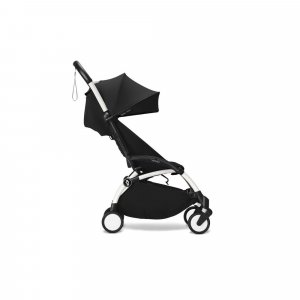 Poussette duo yoyo 3 - châssis blanc pack 6+ et siège auto izi go modular x2 by besafe noir Stokke