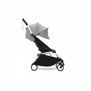 Poussette duo yoyo 3 - châssis blanc pack 6+ et siège auto izi go modular x2 by besafe stone Stokke