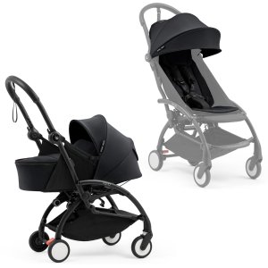 Poussette complète yoyo 5 avec pack nouveau-né black Stokke