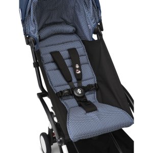 Poussette duo yoyo 3 pack 6+ et siège auto pebble 360 pro² black - chassis blanc - bleu air france Stokke