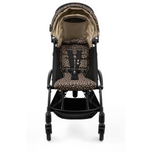 Poussette duo yoyo 3 pack 6+ et siège auto pebble 360 pro² black - chassis blanc - leopard Stokke