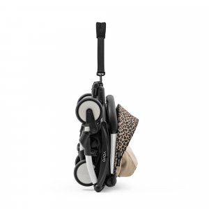 Poussette duo yoyo 3 pack 6+ et siège auto cloud g black - chassis blanc - leopard Stokke