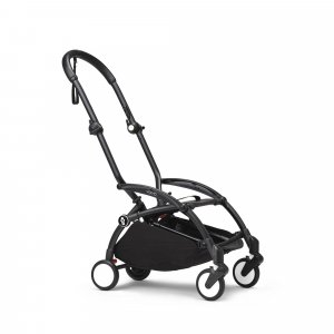 Poussette duo yoyo 3 pack 6+ et siège auto cloud g black - chassis noir - zebra Stokke
