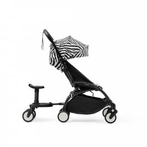 Poussette complète yoyo 3 châssis noir pack 0+ et 6+ zebra / noir Stokke