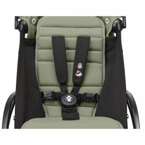 Poussette duo yoyo 3 pack 6+ et siège auto aton b2 black - chassis noir - olive Stokke