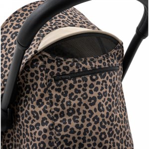 Poussette duo yoyo 3 - châssis blanc pack 6+ et nacelle leopard / noir Stokke