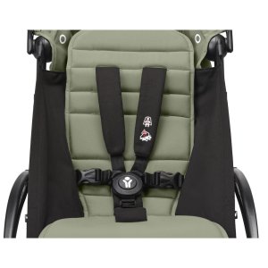 Poussette duo yoyo 3 pack 6+ et siège auto pebble 360 pro² - chassis noir - olive Stokke