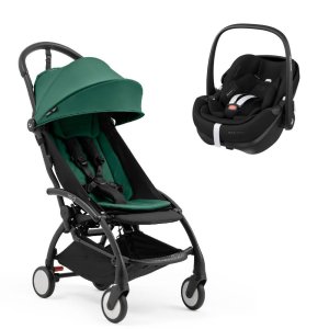 Poussette duo yoyo 5 + siège auto pebble 360 pro 2 forest Stokke