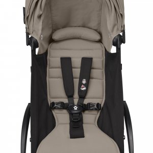 Poussette complète yoyo 3 châssis noir pack 0+ et 6+ taupe Stokke