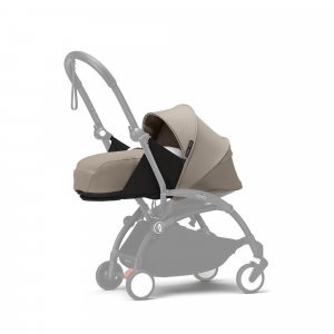 Poussette complète yoyo 3 châssis noir pack 0+ et 6+ taupe Stokke