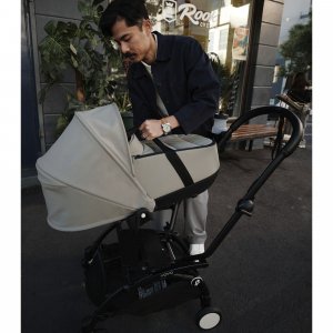 Poussette complète yoyo 3 châssis noir pack 0+ et 6+ stone Stokke