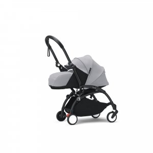 Poussette complète yoyo 3 châssis noir pack 0+ et 6+ stone Stokke