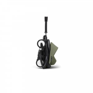 Poussette complète yoyo 3 châssis noir pack 0+ et 6+ olive Stokke