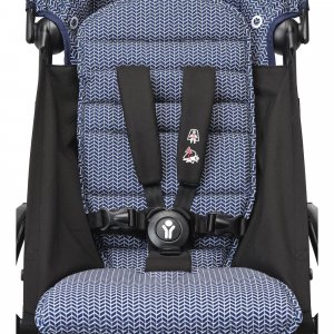 Poussette complète yoyo 3 châssis blanc pack 0+ et 6+ bleu air france Stokke