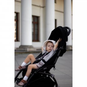 Poussette duo yoyo 3 - châssis noir pack 6+ et nacelle noir Stokke