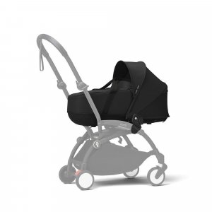 Poussette duo yoyo 3 - châssis noir pack 6+ et nacelle noir Stokke