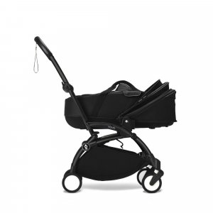 Poussette duo yoyo 3 - châssis noir pack 6+ et nacelle noir Stokke