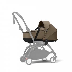 Poussette duo yoyo 3 - châssis noir pack 6+ et nacelle toffee Stokke