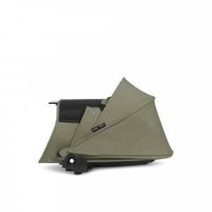 Poussette duo yoyo 3 - châssis noir pack 6+ et nacelle olive Stokke