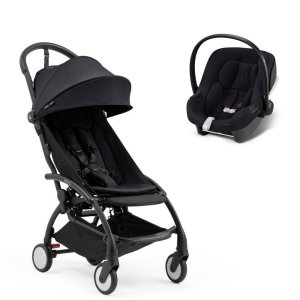 Poussette duo yoyo 5 + siège auto aton b2 black Stokke