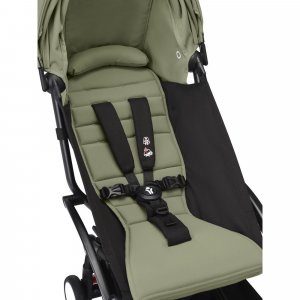 Poussette duo yoyo 3 - châssis noir pack 6+ et siège auto izi go modular x2 by besafe olive Stokke