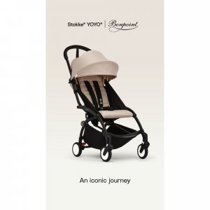 Poussette complète yoyo 3 châssis blanc pack 0+ et 6+ bonpoint Stokke