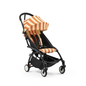 Poussette duo yoyo 3 pack 6+ et siège auto pebble 360 pro² - chassis noir - capri Stokke