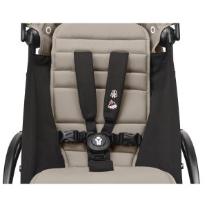 Poussette trio yoyo 3 - châssis noir pack 6+ siège auto izi go modular x2 by besafe + nacelle taupe Stokke