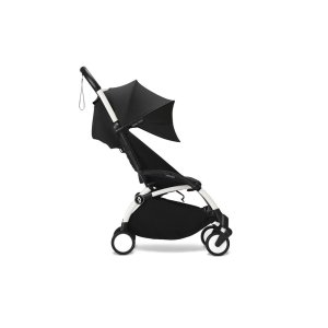 Poussette trio yoyo 3 - châssis blanc pack 0+ & 6+ noir + siège auto izi go modular x2 by besafe Stokke