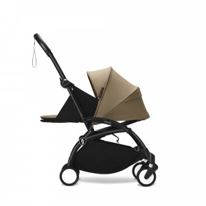 Poussette trio yoyo 3 pack 0+ & 6+ + siège auto cloud t plus black - châssis noir - toffee Stokke