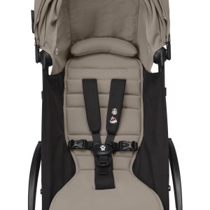 Poussette trio yoyo 3 pack 0+ & 6+ + siège auto cloud t black - châssis noir - taupe Stokke
