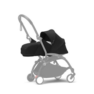 Poussette trio yoyo 3 pack 0+ & 6+ + siège auto cloud t black - châssis noir - léopard / noir Stokke