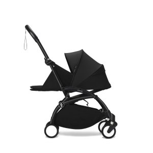 Poussette trio yoyo 3 pack 0+ & 6+ + siège auto cloud t black - châssis noir - zebra / noir Stokke
