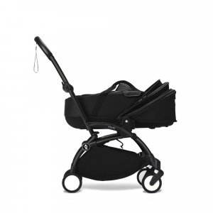 Poussette trio yoyo 3 pack 6+ + siège auto cloud t plus black + nacelle yoyo - châssis noir - noir Stokke