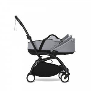 Poussette trio yoyo 3 pack 6+ + siège auto cloud t plus black + nacelle yoyo - châssis noir - stone Stokke