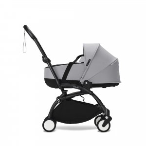 Poussette trio yoyo 3 pack 6+ + siège auto cloud t plus black + nacelle yoyo - châssis noir - stone Stokke