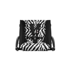 Poussette trio yoyo 3 pack 0+ et 6+ + siège auto pebble 360 pro² black - châssis blanc - zebra / noir Stokke
