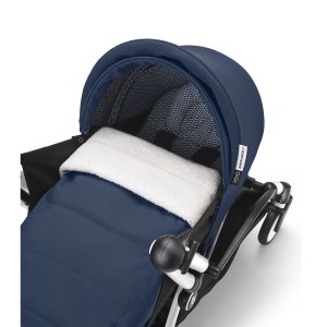 Poussette trio yoyo 3 pack 0+ & 6+ + siège auto cloud t black - châssis blanc - bleu air france Stokke