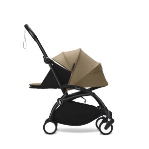 Poussette trio yoyo 3 pack 0+ & 6+ + siège auto cloud t black - châssis blanc - toffee Stokke
