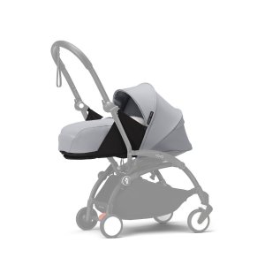 Poussette trio yoyo 3 pack 0+ & 6+ + siège auto cloud t black - châssis blanc - stone Stokke