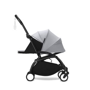 Poussette trio yoyo 3 pack 0+ & 6+ + siège auto cloud t black - châssis blanc - stone Stokke
