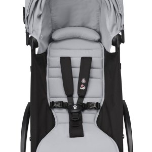 Poussette trio yoyo 3 - châssis noir pack 6+ siège auto izi go modular x2 by besafe + nacelle stone Stokke