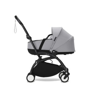 Poussette trio yoyo 3 - châssis noir pack 6+ siège auto izi go modular x2 by besafe + nacelle stone Stokke
