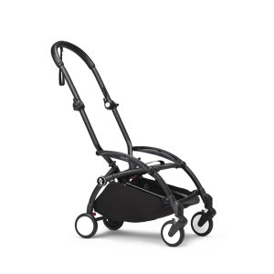Poussette trio yoyo 3 pack 6+ et siège auto aton b2 black + nacelle yoyo - chassis noir - zebra / noir Stokke