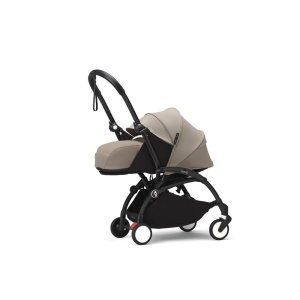 Poussette trio yoyo 3 - châssis noir pack 0+ & 6+ taupe + siège auto izi go modular x2 by besafe Stokke